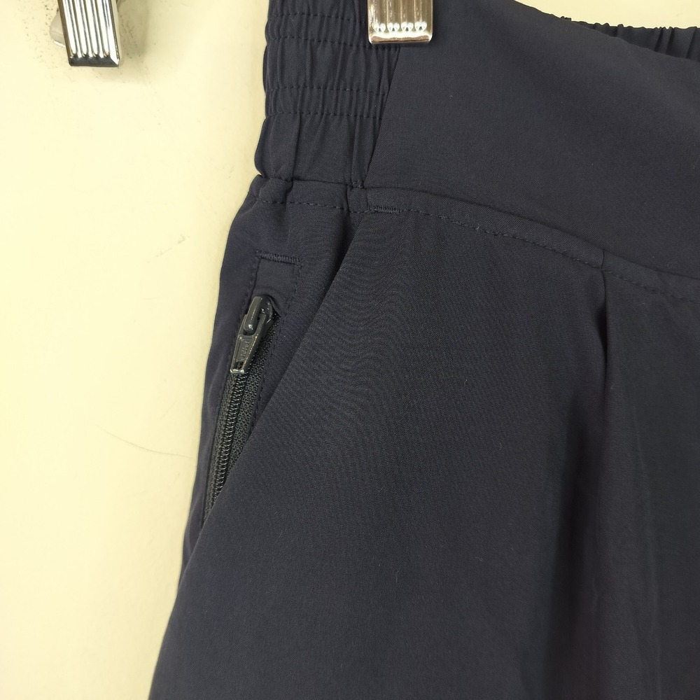 Quince Performance Tech Wide Leg Crop Pant Large Womens Athletic Black Woven - Picture 5 of 10